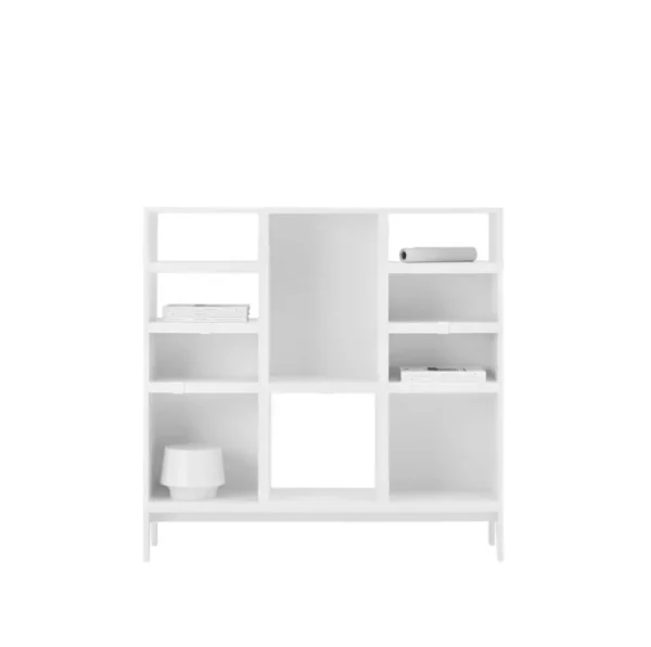 Muuto Stacked hyllmodul med bakstycke, stor, vit