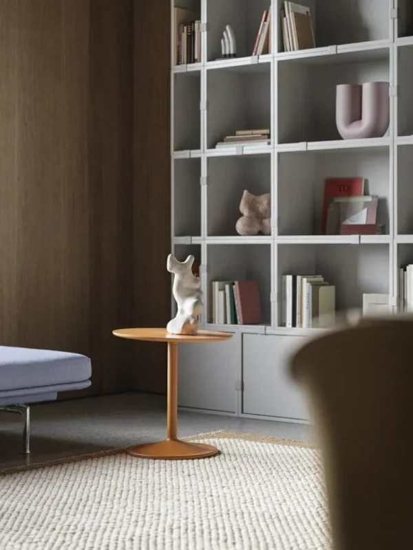 Muuto Stacked hyllmodul med bakstycke, liten, ljusgrå