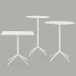 Muuto Still Cafe barbord 75 cm, h. 105 cm, vit