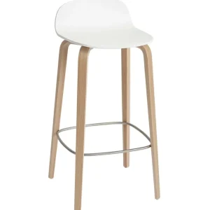 Muuto Visu barstol, 75 cm, ek - vit