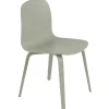 Muuto Visu stol, träbas, dusty green