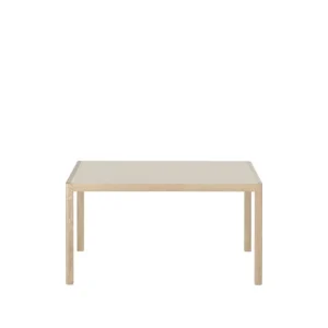 Muuto Workshop bord, 140 x 92 cm, ek - warm grey linoleum