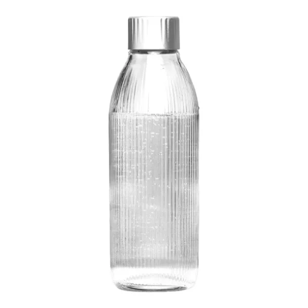 Mysoda glasflaska, 1 l, silver