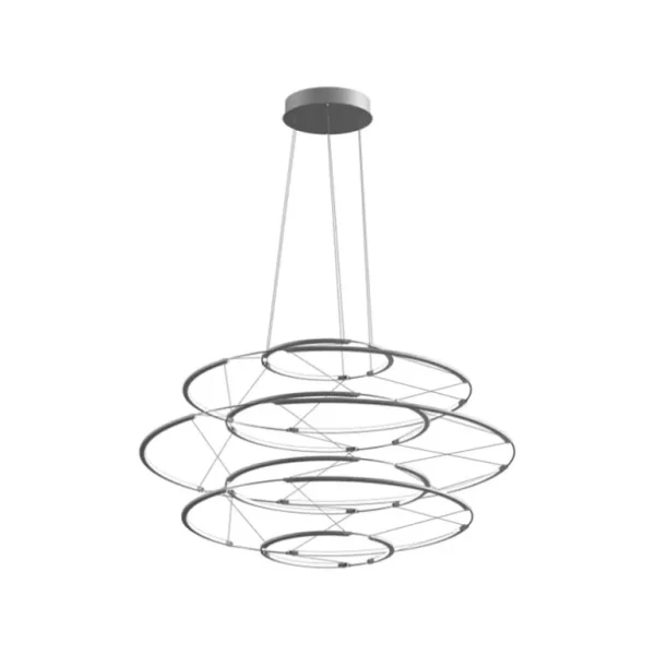 Nemo Lighting Drop 7 pendellampa, 2700 K, satin silver