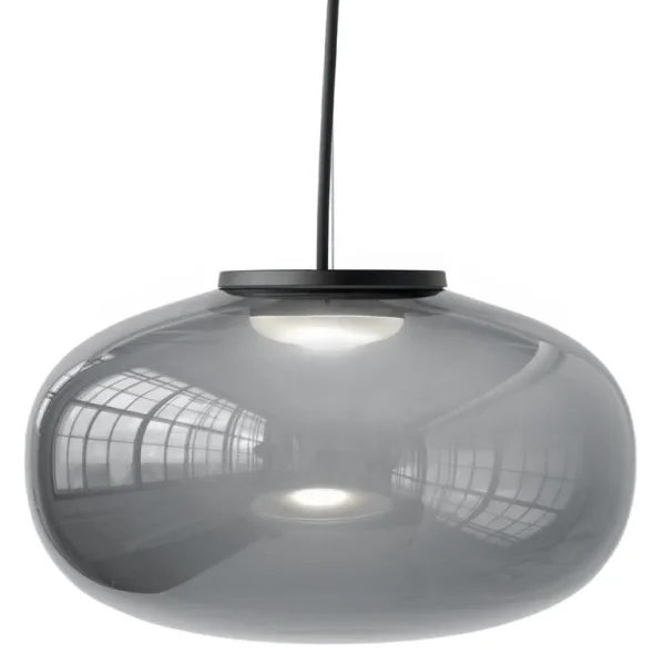New Works Karl-Johan pendel, 40 cm, rökt glas