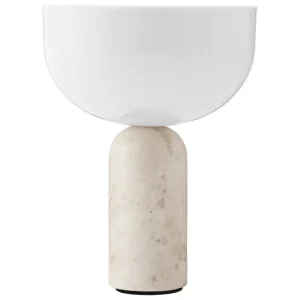 New Works Kizu bärbar bordslampa, Kunis Breccia-marmor