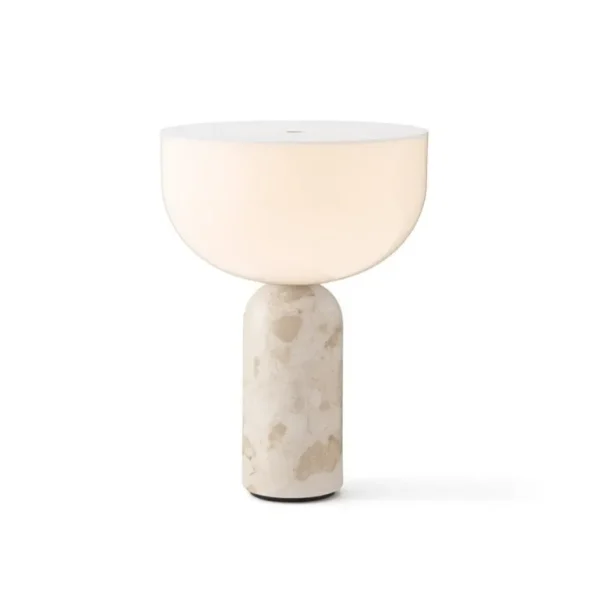 New Works Kizu bärbar bordslampa, Kunis Breccia-marmor