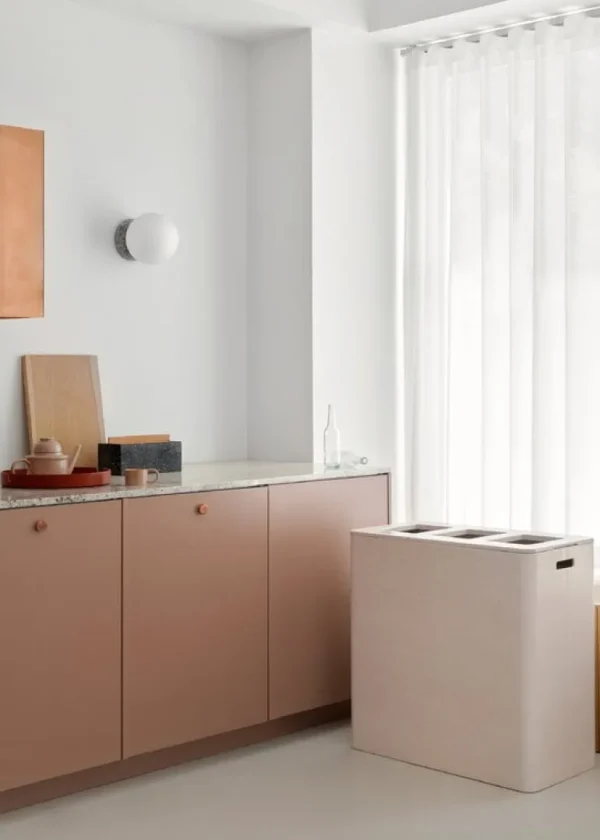 Niimaar Ecogrande Forever Bin återvinningskärl, 3 öppningar, classy natu