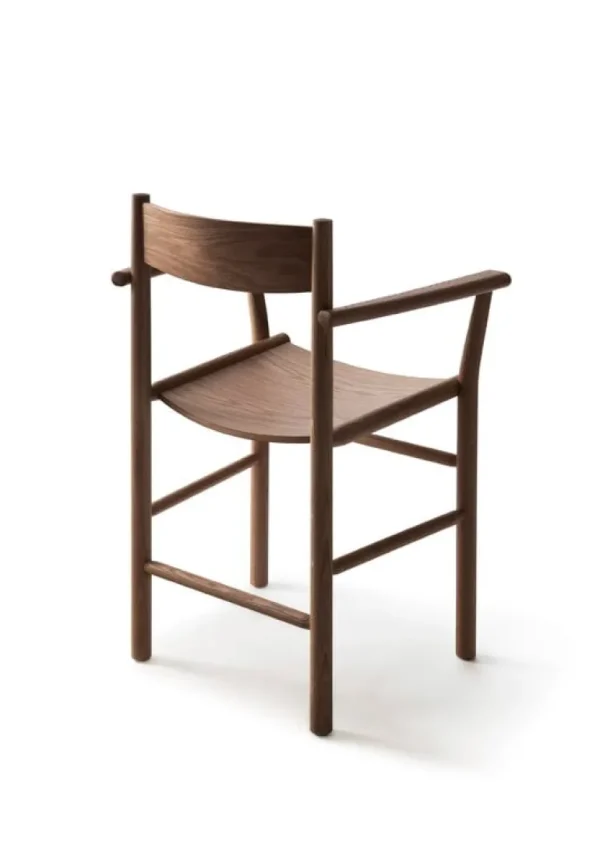 Nikari Akademia Armrest stol, lackerad rökt ek