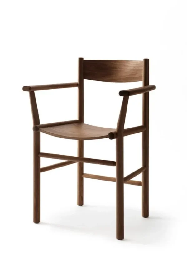 Nikari Akademia Armrest stol, lackerad rökt ek