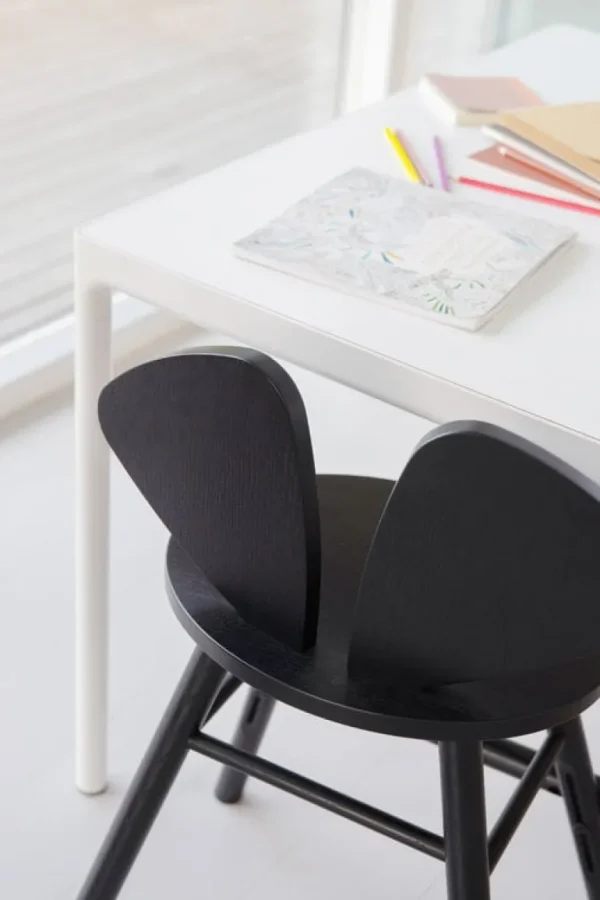Barn Nofred Mouse juniorstol, svart