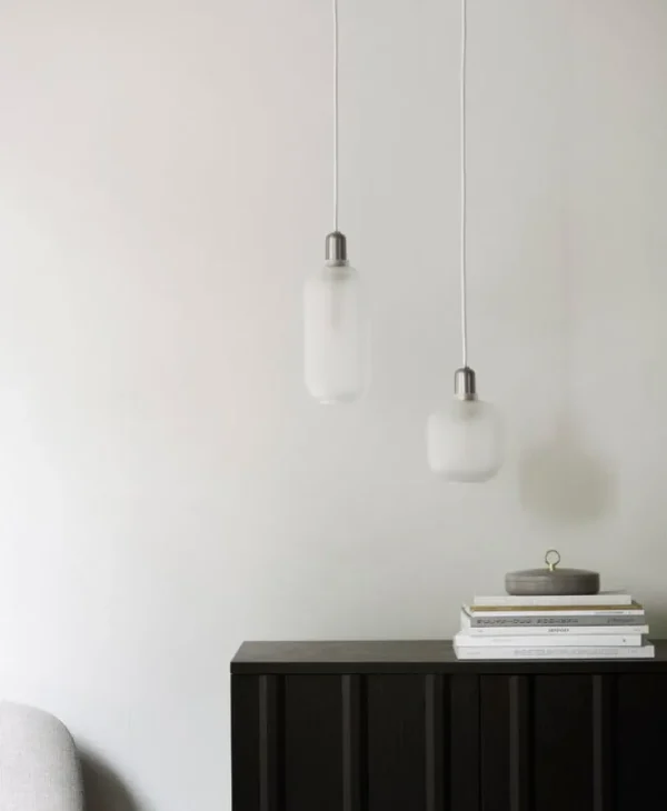 Normann Copenhagen Amp lampa, liten, matt vit