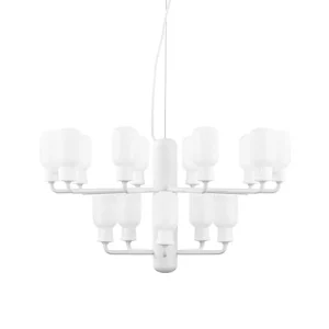 Normann Copenhagen Amp ljuskrona, liten, vit