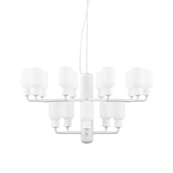 Normann Copenhagen Amp ljuskrona, liten, vit