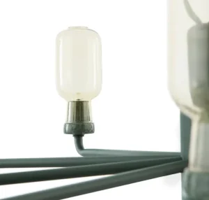 Normann Copenhagen Amp ljuskrona, liten, guld - grön