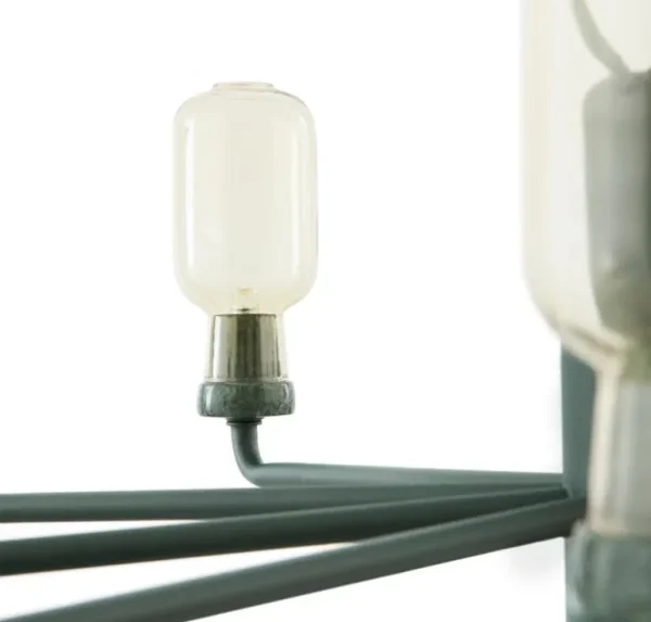 Normann Copenhagen Amp ljuskrona, liten, guld - grön