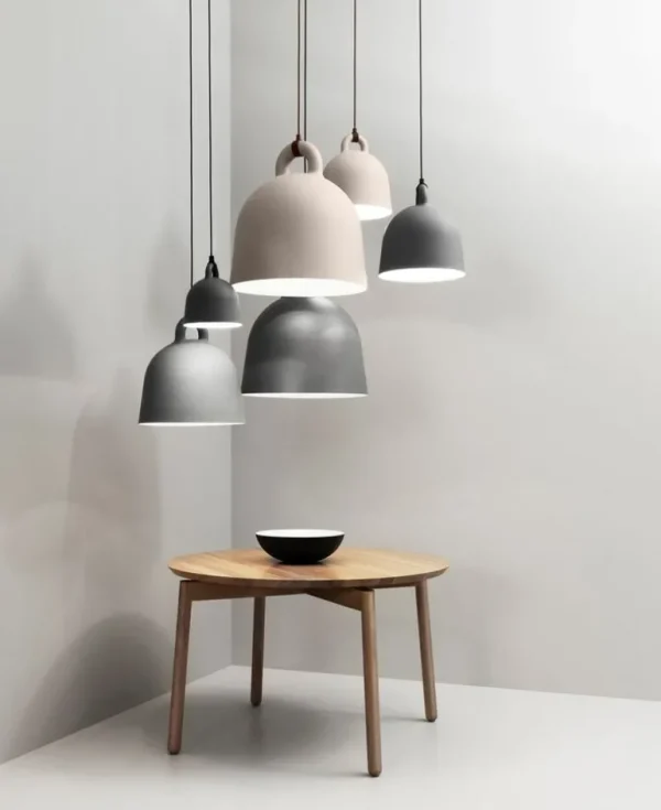 Normann Copenhagen Bell pendellampa, M, grå