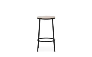 Normann Copenhagen Circa barstol, 65 cm, svart stål - ek