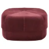 Normann Copenhagen Circus sittpuff/fotpall, stor, mörkröd velour