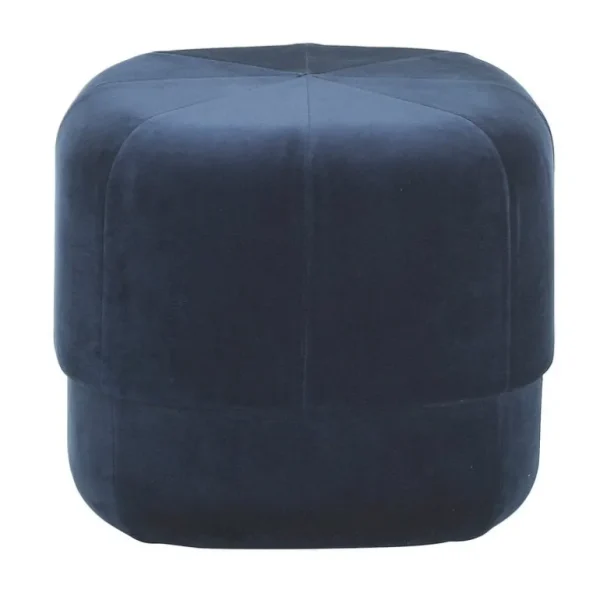 Normann Copenhagen Circus sittpuff/fotpall, liten, mörkblå velour