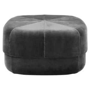 Normann Copenhagen Circus sittpuff/fotpall, stor, grå velour