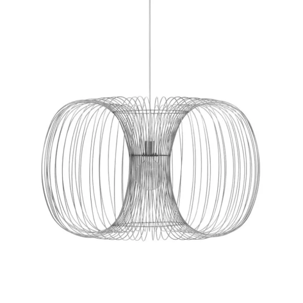 Normann Copenhagen Coil pendellampa, 76 cm, rostfritt stål