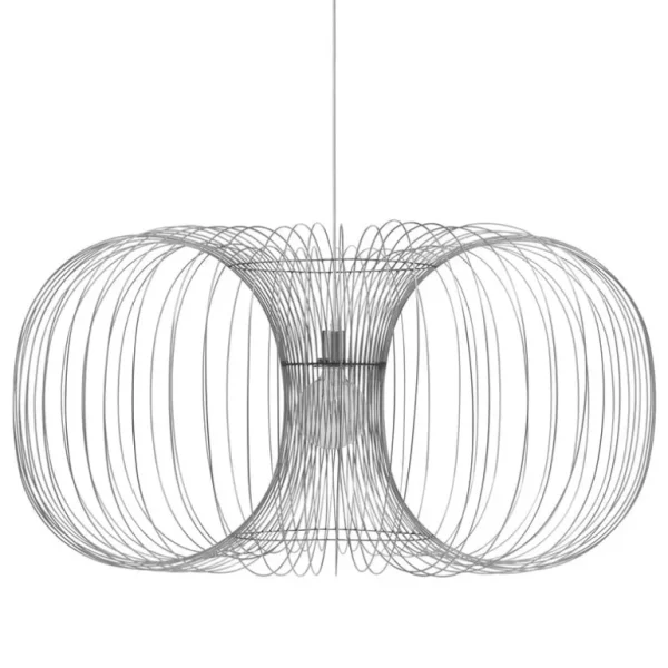 Normann Copenhagen Coil pendellampa, 110 cm, rostfritt stål