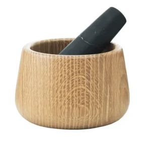 Normann Copenhagen Craft Mortar and Pestle, svart