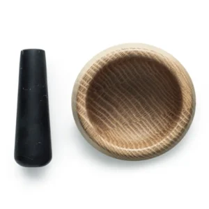 Normann Copenhagen Craft Mortar and Pestle, svart