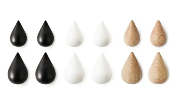 Normann Copenhagen Dropit krok liten, set om 2, svart