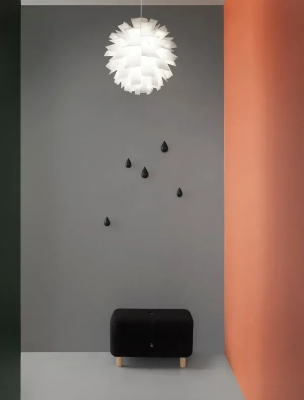 Normann Copenhagen Dropit krok liten, set om 2, svart
