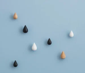 Normann Copenhagen Dropit krok liten, set om 2, svart