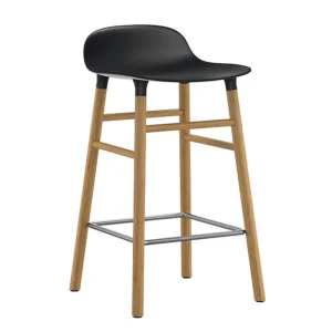 Normann Copenhagen Form barstol 65 cm, svart - ek