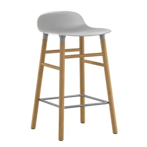 Normann Copenhagen Form barstol 65 cm, grå - ek