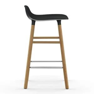 Normann Copenhagen Form barstol 65 cm, svart - ek