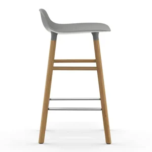 Normann Copenhagen Form barstol 65 cm, grå - ek