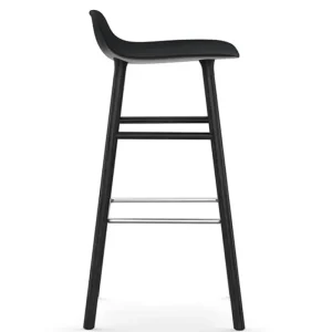 Normann Copenhagen Form barstol 75 cm, svart - svart ek