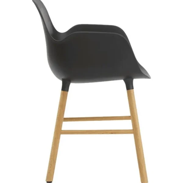 Normann Copenhagen Form fåtölj, svart - ek