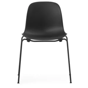 Normann Copenhagen Form stol, stapelbar, svart stål - svart