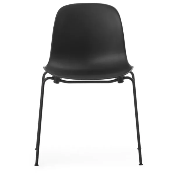 Normann Copenhagen Form stol, stapelbar, svart stål - svart