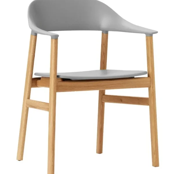 Normann Copenhagen Herit fåtölj, ek - grå