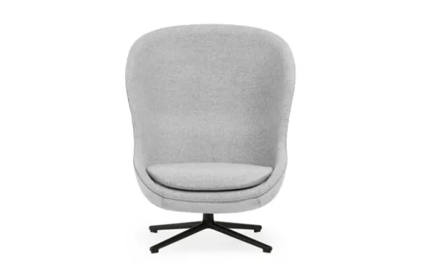 Normann Copenhagen Hyg loungefåtölj, hög, svängbar och lutande, svart - Synergy 16