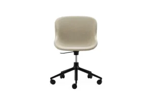 Normann Copenhagen Hyg stol med 5 hjul, svängbar, svart - Main Line Flax 20