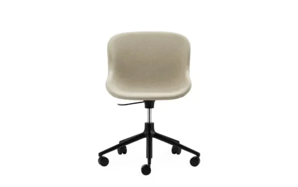 Normann Copenhagen Hyg stol med 5 hjul, svängbar, svart - Main Line Flax 20