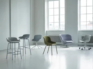 Normann Copenhagen Hyg stol, snurrbar, aluminium - Main Line Flax 20