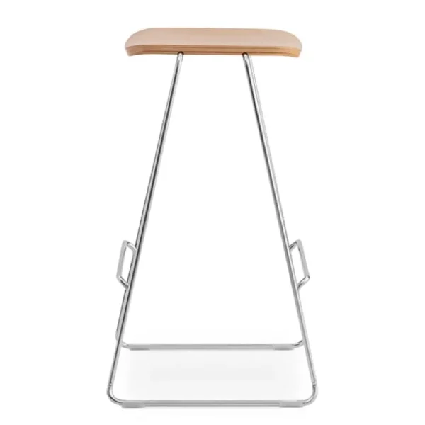 Normann Copenhagen Just Barstool 75 cm, utan ryggstöd, ek - krom