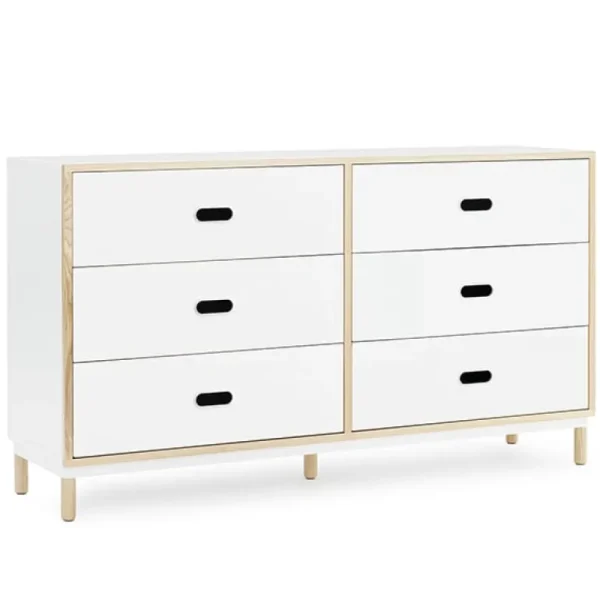 Normann Copenhagen Kabino byrå med 6 lådor, vit