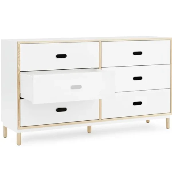 Normann Copenhagen Kabino byrå med 6 lådor, vit