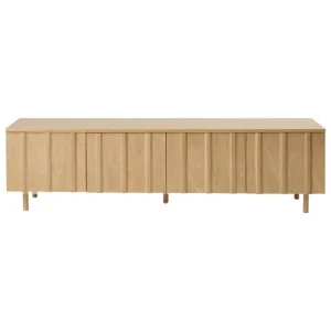 Normann Copenhagen Rib skänk, låg, 175 cm, ek