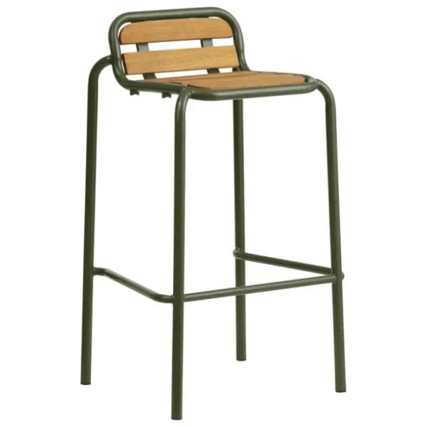 Normann Copenhagen Vig barstol, 75 cm, robiniaträ - mörkgrön